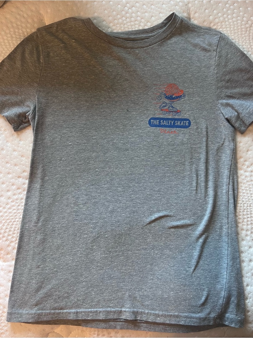 Sonoma Gray Tee with Blue & Orange Skate Graphic